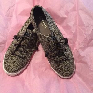 Cheetah Sperry Sneakers